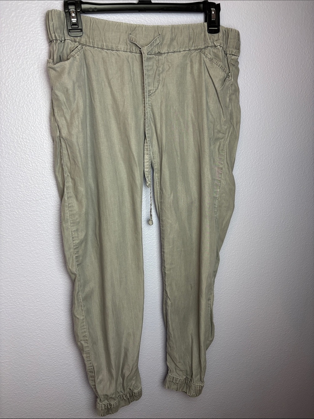 GAP Maternity Drawstring Joggers in Beige